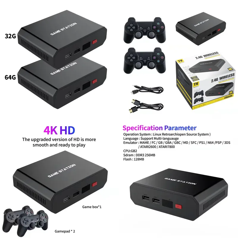 Gaming Accessories Console - Console di Gioco M8plus HD con