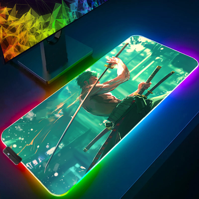ONE PIECE Zoro Mouse Pad RGB A - Gaming Accessories For Gaming Setup recensione e prezzo