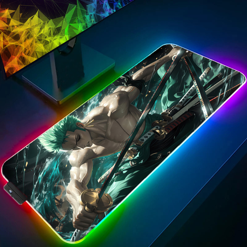 ONE PIECE Zoro Mouse Pad RGB A - Gaming Accessories For Gaming Setup recensione e prezzo